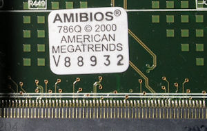 AMI BIOS sticker