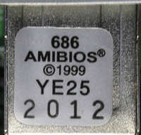 Futro S100 BIOS sticker