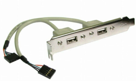 Typical USB rea-panel connector