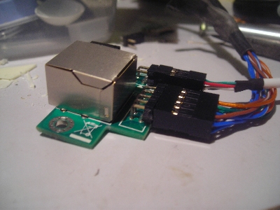 modified miniPCIe ethernet header