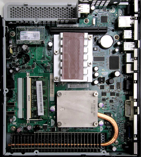 The inside of the t5730 thin client