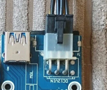 bitcoin mining card power connector