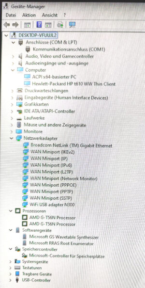 windoes 11 t610 devices screen
