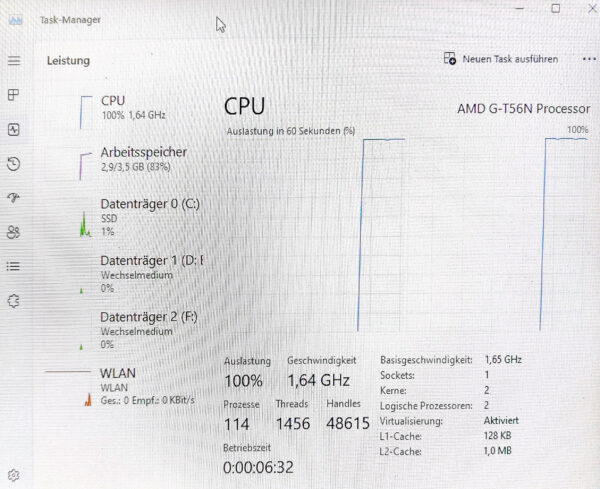 Windows 11 t610 task manager screen