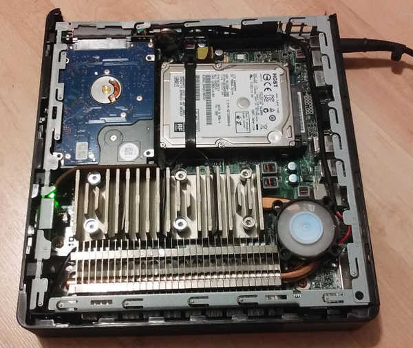 fitted SATA drive in HP t610