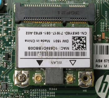HP t610 wireless card