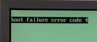 Pulsar Bios Boot error 4