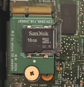SD card in Wyse 3040 adapter