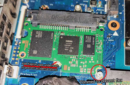 SSD fitted to Wyse Dx0Q
