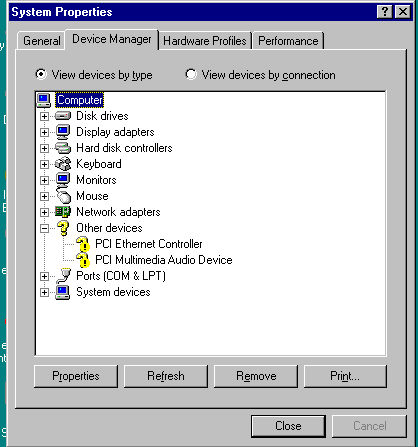 Control Panel USB list