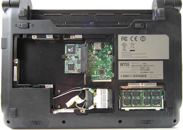 view of the expansion area of a Wyse X90cw